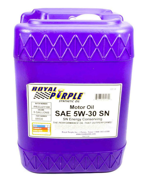 Royal Purple Synthetic Motor Oil 5Gal 5W30 Dexos 5530