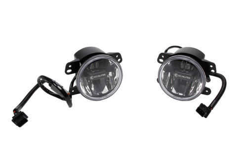Kc Hilites Jeep JK; Gravity LED G4 Clear Fog System SAE/ECE 497