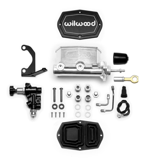 Wilwood Master Cyl Tandem w/ Prop Valve Mustang 7/8in 261-15522-P