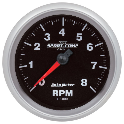 Autometer 3-3/8 SC-II Tachometer 0-8K RPM MPH FiTech CAN 880829