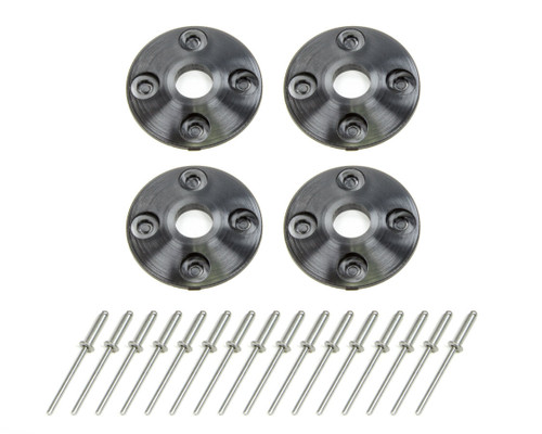 Dominator Racing Products Scuff Plate Plastic 4pk Black 1202-BK