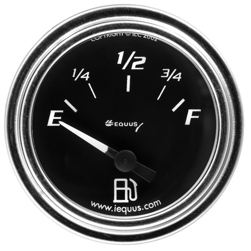 Equus 2.0 Dia Fuel Level Gauge Chrome E7361