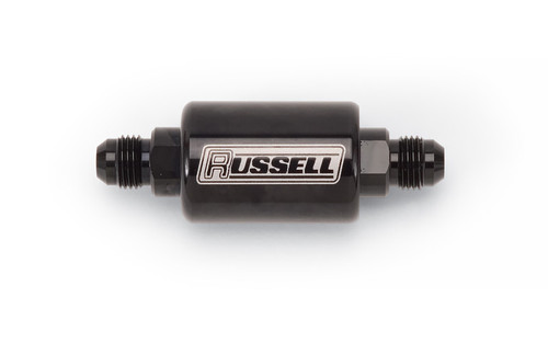 Russell Check Valve 8an Male to 8an Male Black Anodize 650613