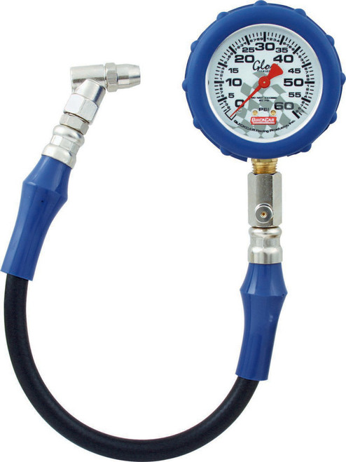 Quickcar Racing Products Tire Gauge 60 PSI Glo Gauge 56-062