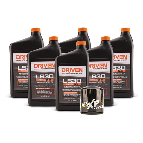 Driven Racing Oil LS30 Oil Change Kit 07- LS Engines 6 Qt 20634K