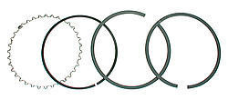 Je Pistons Piston Ring Set 4.045 Moly 1/16 1/16 3/16 J100F8-4040-5