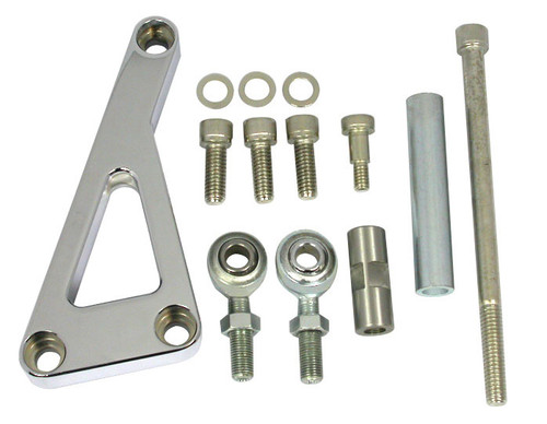 Racing Power Co-Packaged Chrome Alum SB Chevy Alternator Bracket Lwp R6402