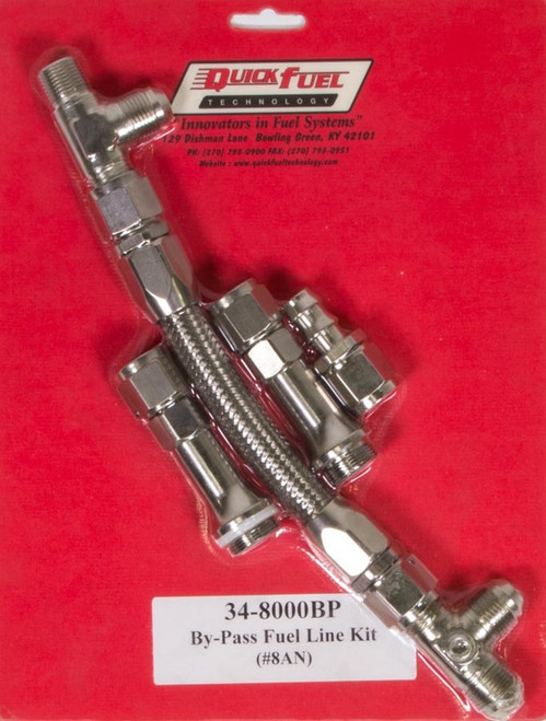Quick Fuel Technology #8an Bypass Fuel Line Carb Kit 34-8000BPQFT