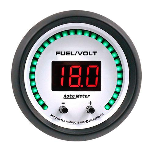 Autometer 2-1/16 Fuel/Volt Gauge Elite Digital PH Series 6709-PH