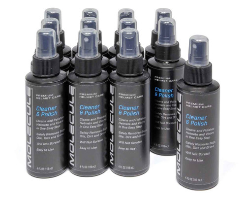 Molecule Helmet Cleaner and Polish 4oz Spray Case of 12 MLHCP-4-12