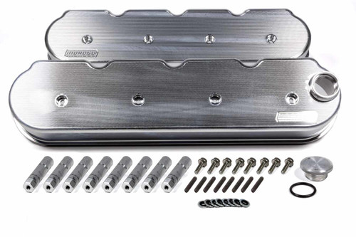 Moroso GM LS Billet Alm. Valve Covers 2.5in Tall 68471