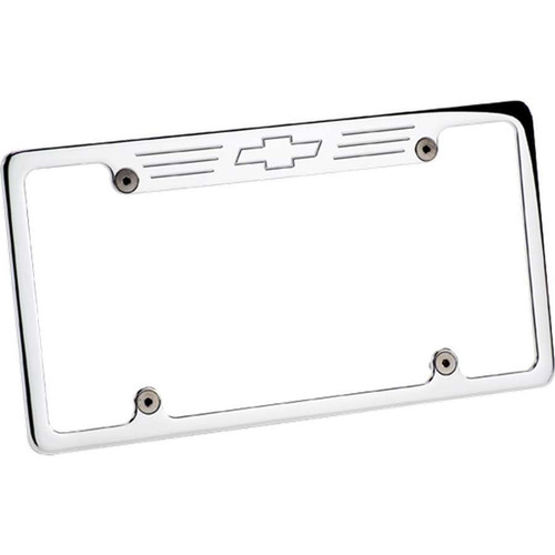 Billet Specialties License Frame Bowtie- Polished 55623