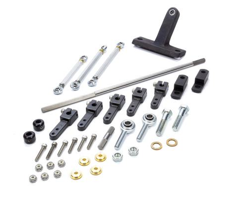 Weiand Dual Carb Linkage Kit - BBC T-Ram Side Mount 4022