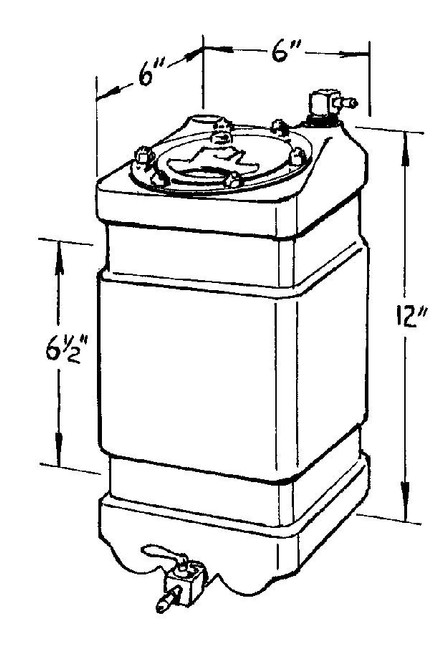 Jaz 1-Gallon JR Dragster Fuel Cell 230-001-01