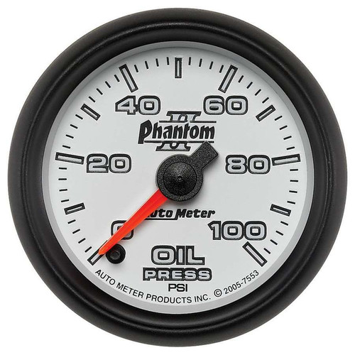 Autometer 2-1/16in P/S II Oil Pressure Gauge 0-100psi 7553