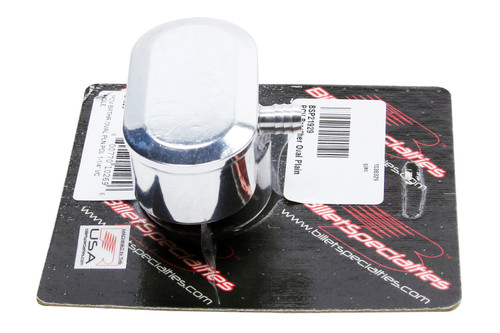 Billet Specialties PCV Breather Oval Plain Polished- 1 1/4in 21929