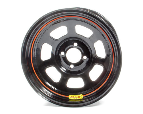Bassett Wheel 15x8 D-Hole 4x100 mm 5in BS Black 58SH5