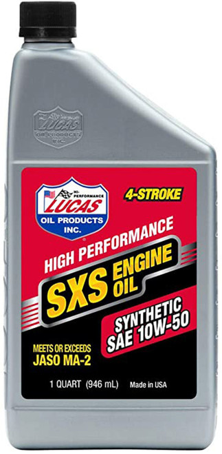 Lucas Oil Synthetic 10w50 SXS Oil 1 Quart LUC11212