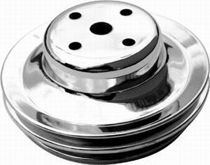 Racing Power Co-Packaged BB Chevy Double Groove Long Water Pump Pulley R9723