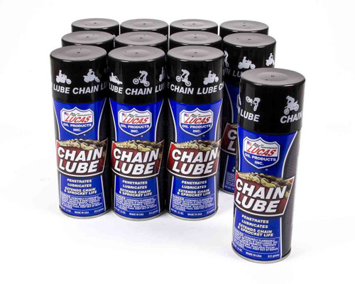 Lucas Oil Chain Lube Aerosol 12x11 Ounce 10393
