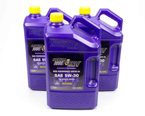 Royal Purple 5w30 Multi-Grade SAE Oil 3x5qt Bottles 53530