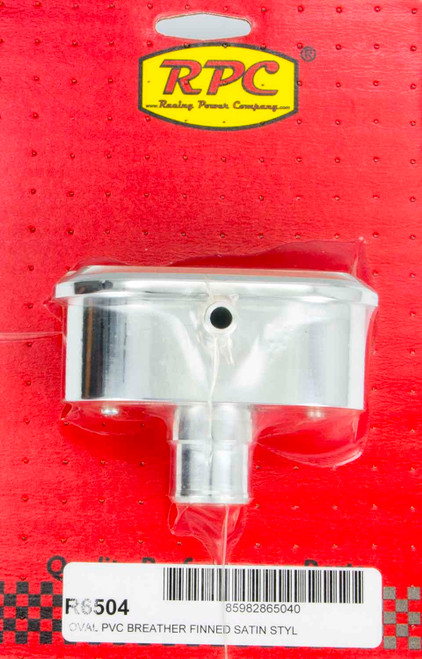 Racing Power Co-Packaged Alum Finned PCV Breather Polished/Satin R6504