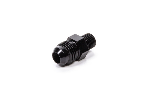 Fragola Straight Adapter Fitting #6 x 1/8 MPT Black 481662-BL