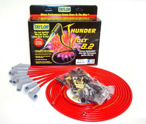 Taylor/Vertex Univ Thundervolt Plug Wire Set 135 deg Red 83253