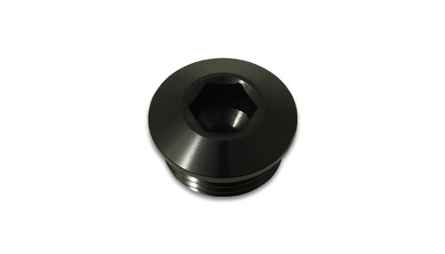 Vibrant Performance Low Profile ORB Port Plug -6AN Black 10992