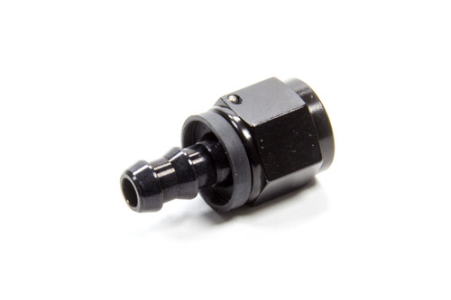 Fragola Hose Fitting Push Lock #8 Str. to #6 Hose Black 200107-BL