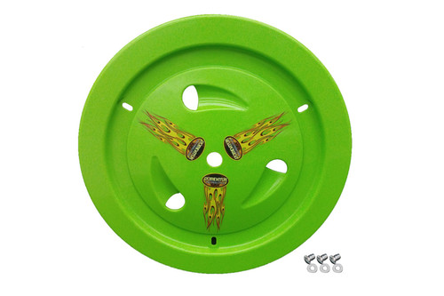 Dominator Racing Products Wheel Cover Dzus-On Xtr Green 1013-D-XG