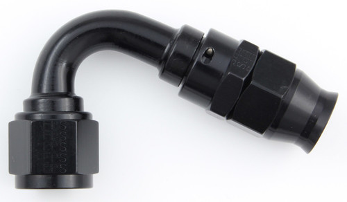 Fragola Hose Fitting #6 120 Deg PTFE Black 681206-BL