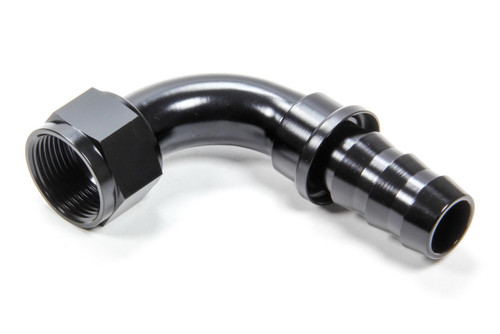 Triple X Race Components #16 90 Degree Hose End Push Lock HF-19016BLK