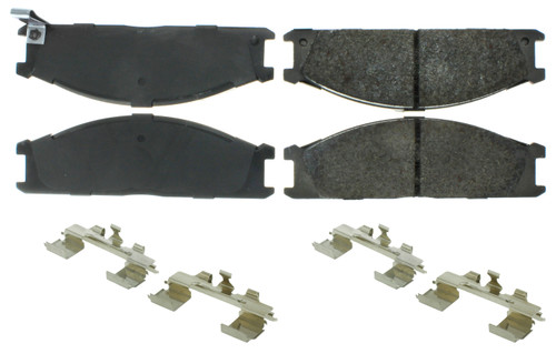 Centric Brake Parts Premium Semi-Metallic Br ake Pads with Shims and 300.0333