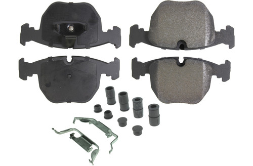 Centric Brake Parts Posi-Quiet Semi-Metallic Brake Pads with Hardwar 104.0681