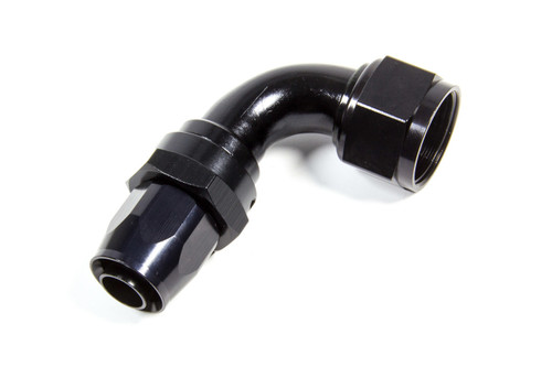 Fragola Hose Fitting #16 90 Deg. to #12 Hose Black 229015-BL