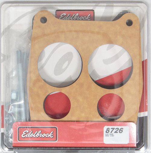 Edelbrock Carburetor Spacer- 3/4in 4-Hole - Wood 8726