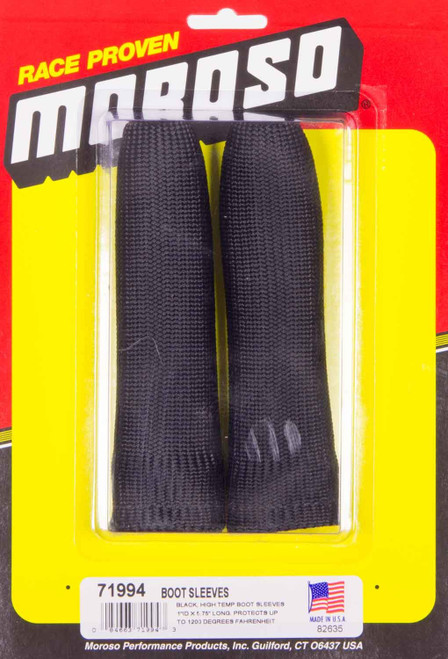 Moroso Hi-Temp Boot Sleeves - Black (Pair) 71994