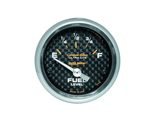Autometer 2-1/16in C/F Fuel Level Gauge 240/33 OHMS 4716