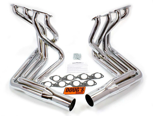 Dougs Headers BBC Side Mount Headers - Chrome - 63-82 Vette D381-C