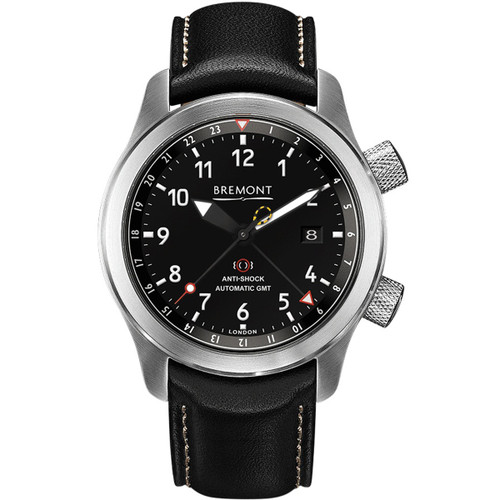 Bremont Martin Baker Men's Automatic Chronometer GMT Sapphire Anti-Shock Anti-Magnetic Leather Strap Watch MBIII/BZ