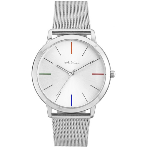Paul Smith MA Men's Silver Dial Mesh Bracelet Watch P10054