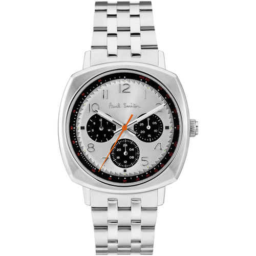 Paul Smith Atomic Men's Silver Chronograph Dial Bracelet Watch P10044