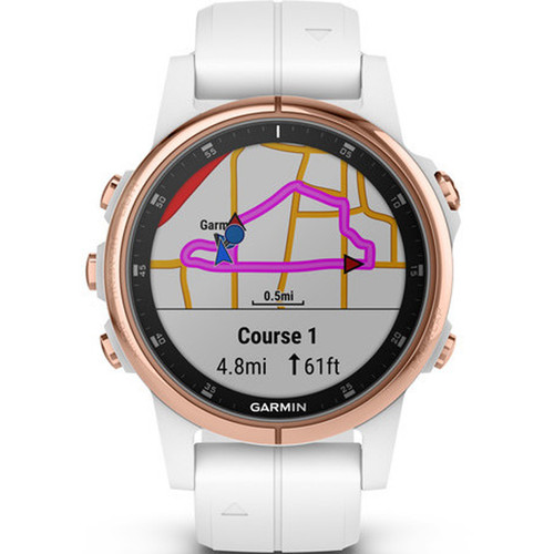 Garmin Fenix 5S Plus Sapphire GPS Rose Gold 42mm Watch 010-01987-07
