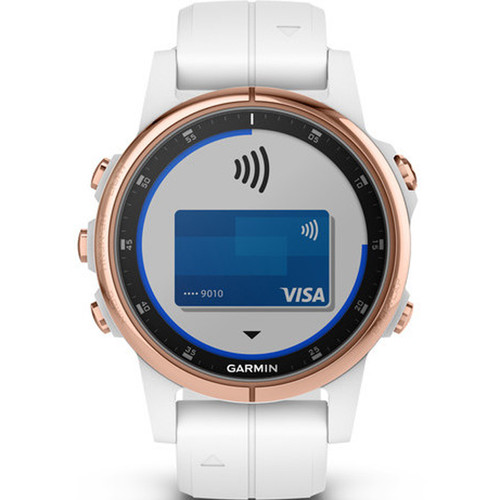 Garmin Fenix 5S Plus Sapphire GPS Rose Gold 42mm Watch 010-01987-07