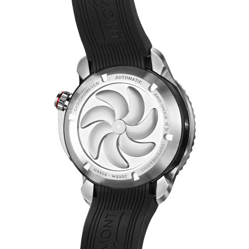 Bremont Men's Automatic Chronometer Sapphire Black Dial Rubber Strap Watch S2000-Red-D