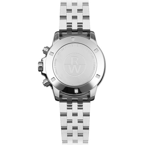 Raymond Weil Tango Men's Chronograph Sapphire Blue Dial Silver Bracelet Watch 8560-ST2-050001