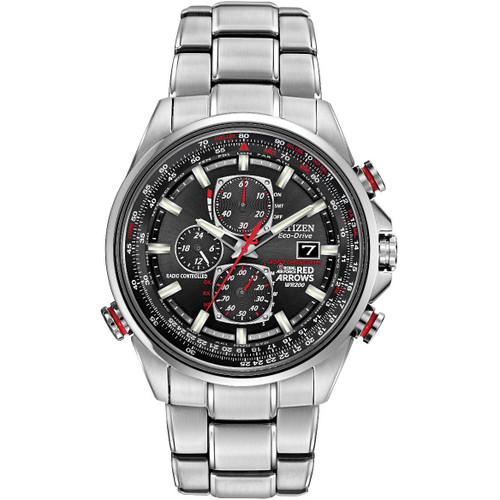 Citizen Men's Red Arrows Eco-Drive Radio Controlled Chronograph Sapphire Bracelet Watch AT8060-50E