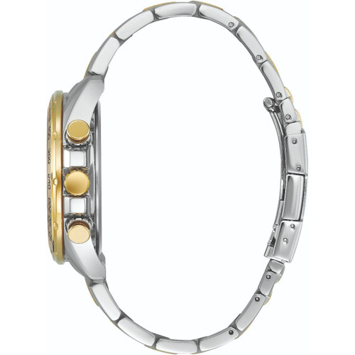 Citizen Men's Eco-Drive Perpetual Calendar Chronograph Radio Controlled Sapphire Two Tone Bracelet Watch AT4004-52E