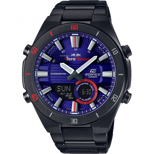 Casio Edifice Men's Toro Rosso World Time Blue Dial Bracelet Watch ERA-110TR-2AER